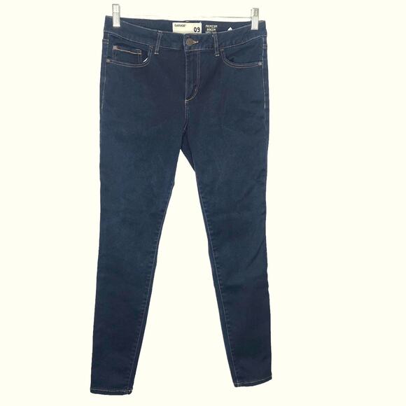 Garage Premium Super Soft Dark Blue Denim Skinny Leg Jeans - Picture 1 of 7